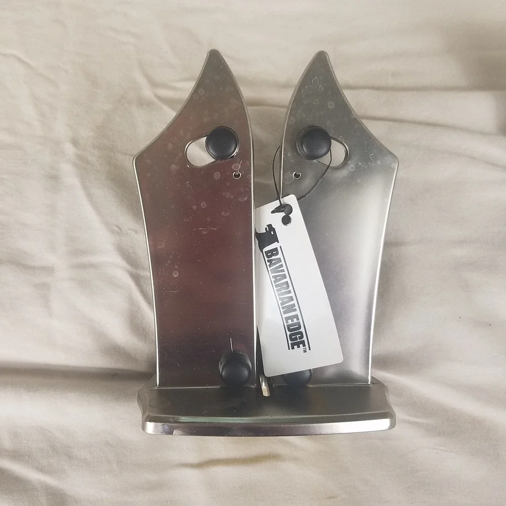 Bavarian Edge Knife Sharpener Unisex OS Silver Excellent Tungsten Carbide Dual
